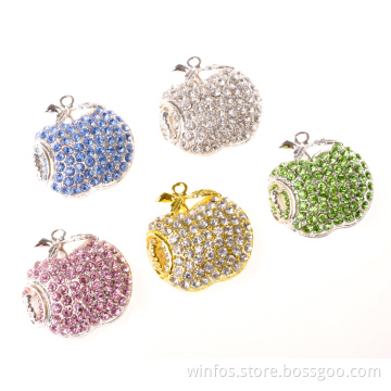 Colorful Crystal Apple Shape USB